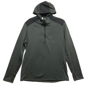 Triple Aught Design Hoodie Mens Large Green TAD Gear Flux USA 1/4 Zip
